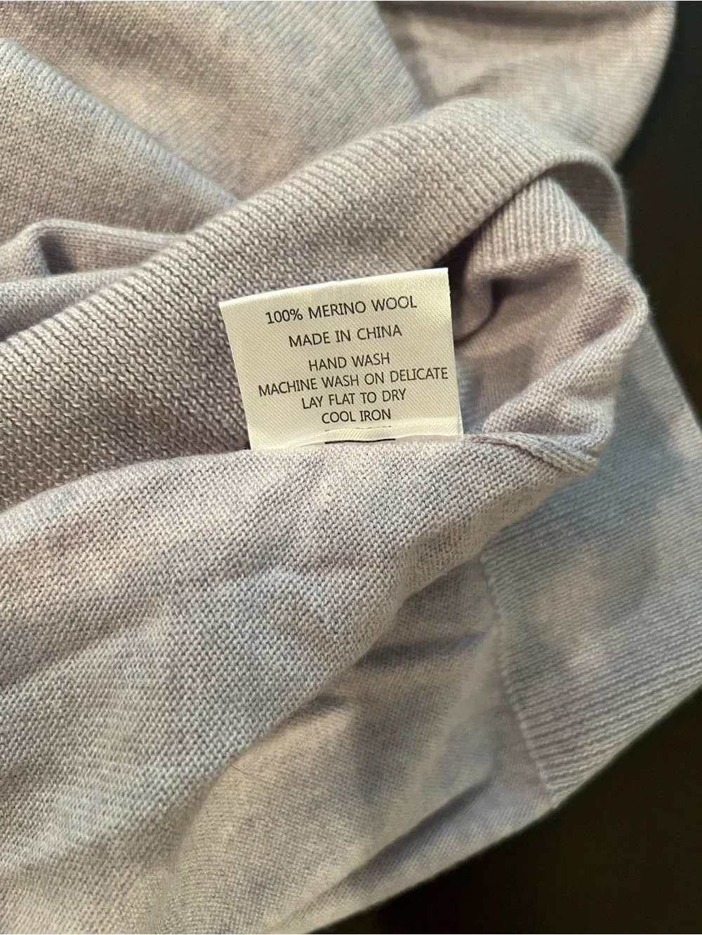 Woolx Men's V-Neck Sweater - Gray